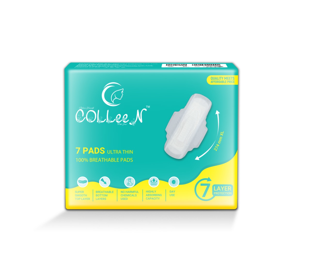 Colleen Ultra Eco sanitary Napkin XL- 7 Pad