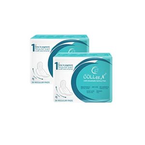 Colleen® Breathable  Regular sanitary Napkin XL 274mm 30 nos pack of 2 (60 pad)