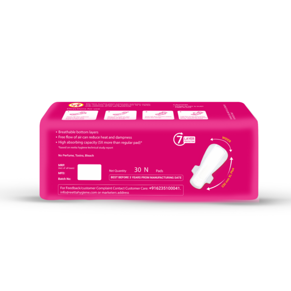 Colleen Ultra Eco Breathable sanitary Napkin XL+ 30 Pad Night Use 330mm - Image 2