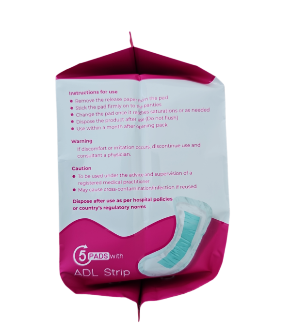 Colleen premium Breathable maternity pad 340x165mm 5 pad - Image 4